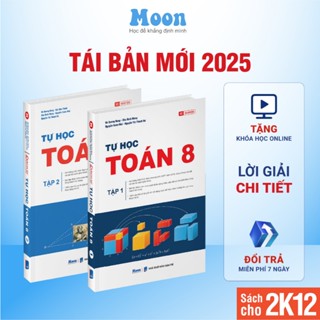 Sách toán lớp 8 chương trình mới, sách ID tự học toán kết nối tri thức, cánh diều, chân trời sáng tạo Moonbook