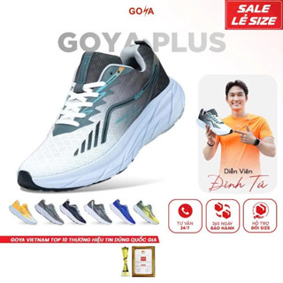 Giày chạy bộ Goya Plus 2025 siêu nhẹ 215g/chiếc, siêu êm, 100% Polyester thoáng khí, hạt EVA cao cấp - chống trơn trượt
