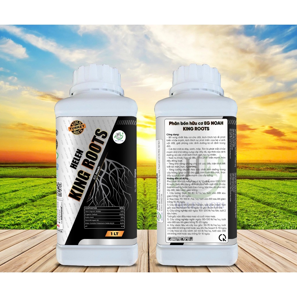 Helen King Roots 1L - Phân bón hữu cơ cao cấp nhập khẩu Thổ Nhĩ Kỳ