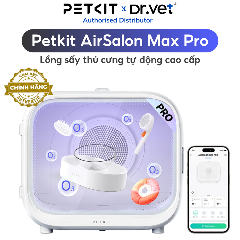  Lồng sấy lông chó mèo tự động PETKIT Airsalon Max Pro - Spa tại nhà 