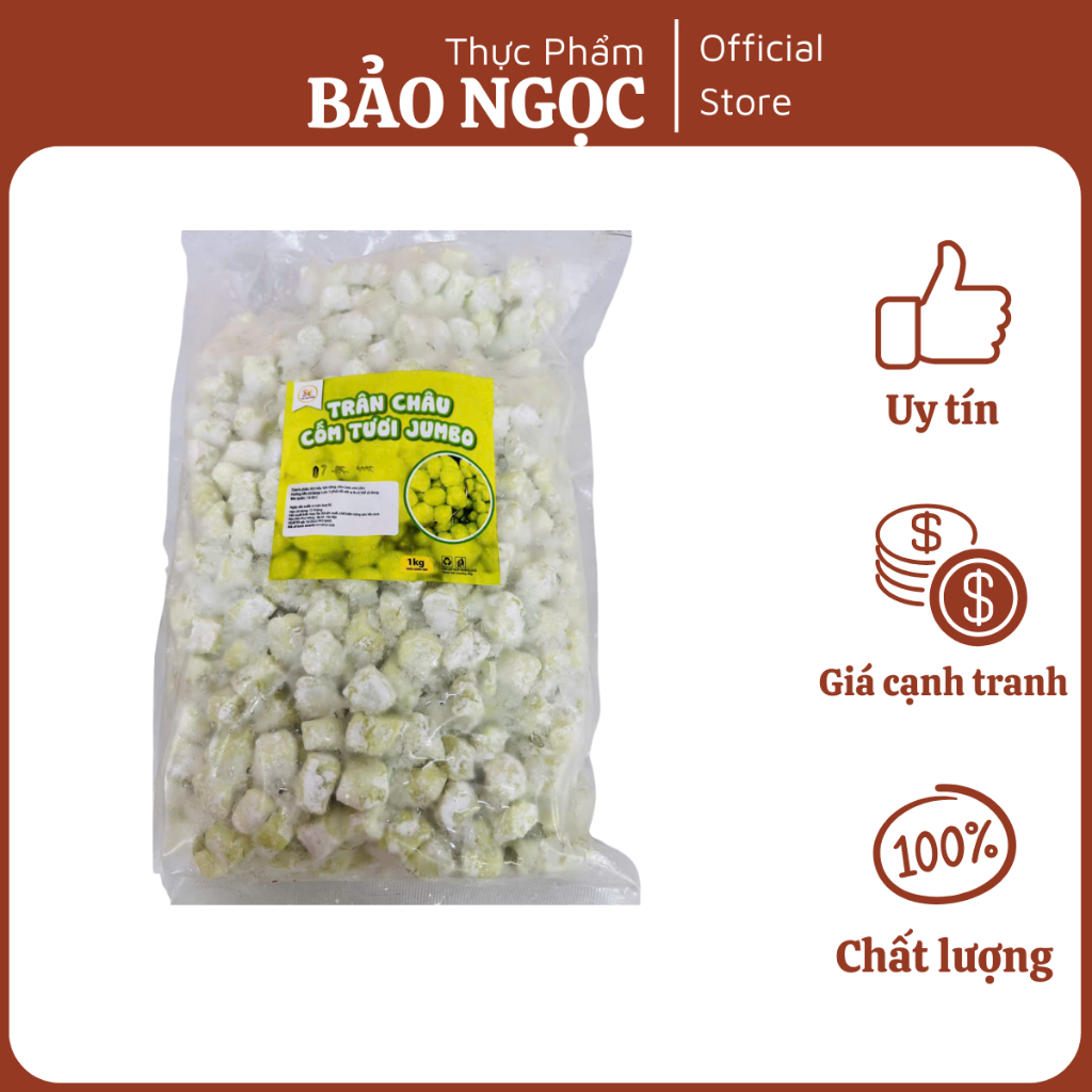TRÂN CHÂU CỐM TƯƠI JUMBO 1 KG - Hỏa tốc Hà Nội