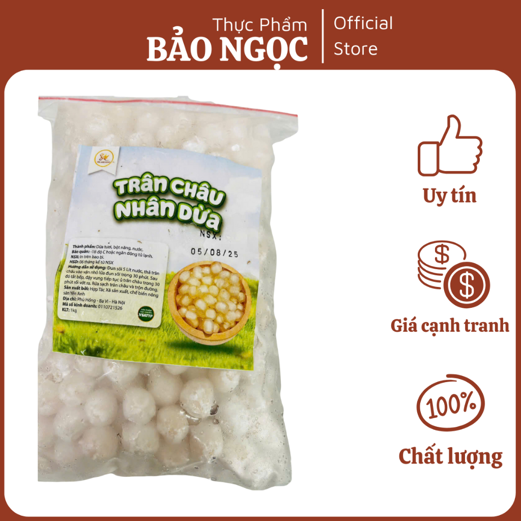 [TRÂN CHÂU NHÂN DỪA 1KG – SHIP HỎA TỐC HN