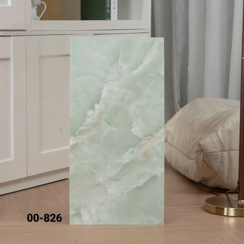 Combo 50 tấm dán tường giả đá PVC vân đá bóng chống nước, dễ dán