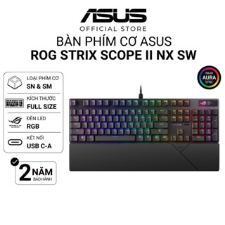  Bàn phím cơ gaming ASUS ROG Strix Scope II 90MP036B-BKUA00 ROG NX Switch độc quyền STORM Đen 