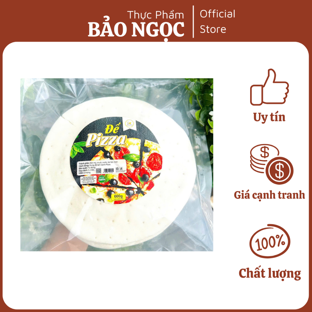Đế Pizza 600g (5 cái) – Đế bánh pizza tươi ngon, tiện lợi, dễ chế biến tại nhà - hỏa tốc Hà Nội