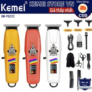  Tông đơ cắt tóc Kemei chính hãng dao cạo râu điện tông đơ cắt tóc KM-PG232 