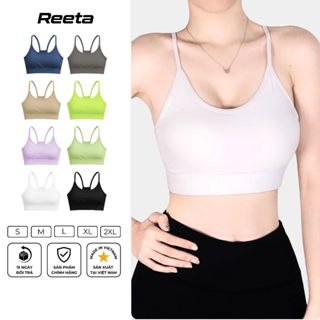 Áo bra dây thê thao nữ REETA tập gym,yoga,aerobic,pickleball...có mút định hình,chất vải dày dặn do giãn - A3010