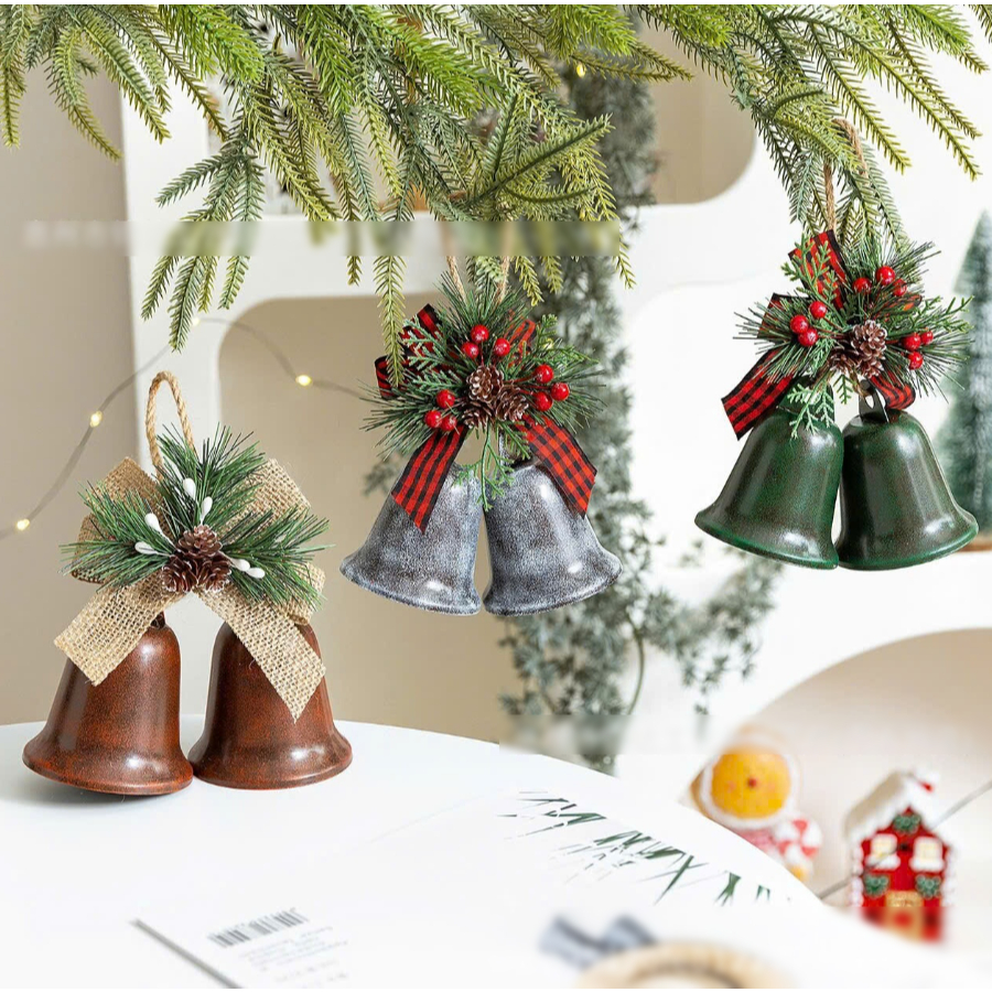 Chuông Kim Loại CHUONG12 Trang Trí Noel Phụ Kiện Giáng Sinh