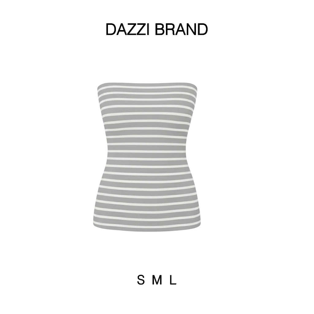 [KÈM MÚT] Áo ống kẻ sọc basic ôm body vải cotton mịn DAZZI Women A054 | BigBuy360 - bigbuy360.vn