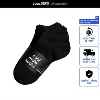 [Combo tiết kiệm] Combo 10 Đôi Tất Nam Cổ Ngắn Basics Thoáng Khí, Khử Mùi Coolmate