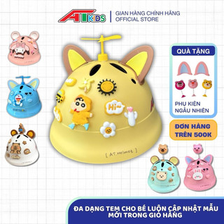  Mũ Bảo Hiểm Em Bé Tai Bèo AT Chính Hãng Mix Phụ Kiện đến từ Cty Tân Việt Á 