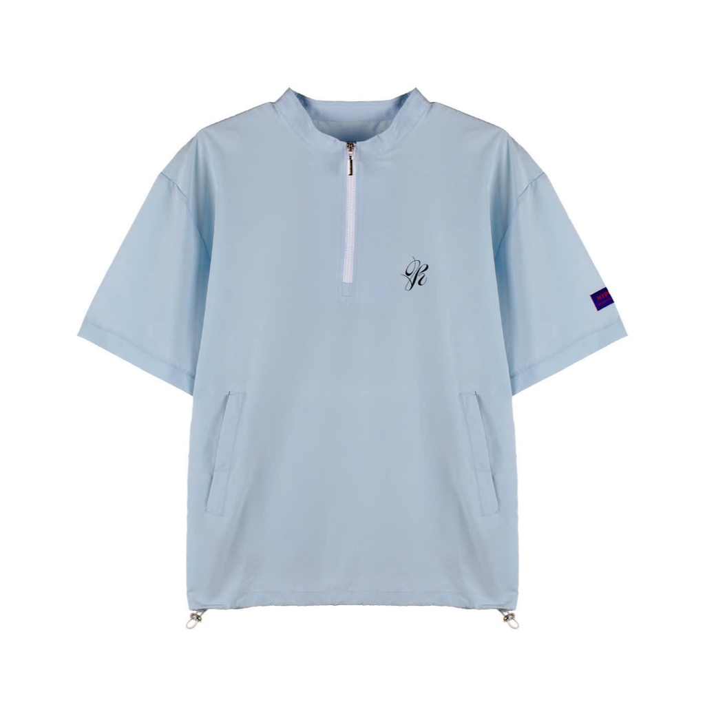 HYPE VIBE- Áo khoác tay ngắn hype vibe unisex thời trang Wind drop - blue