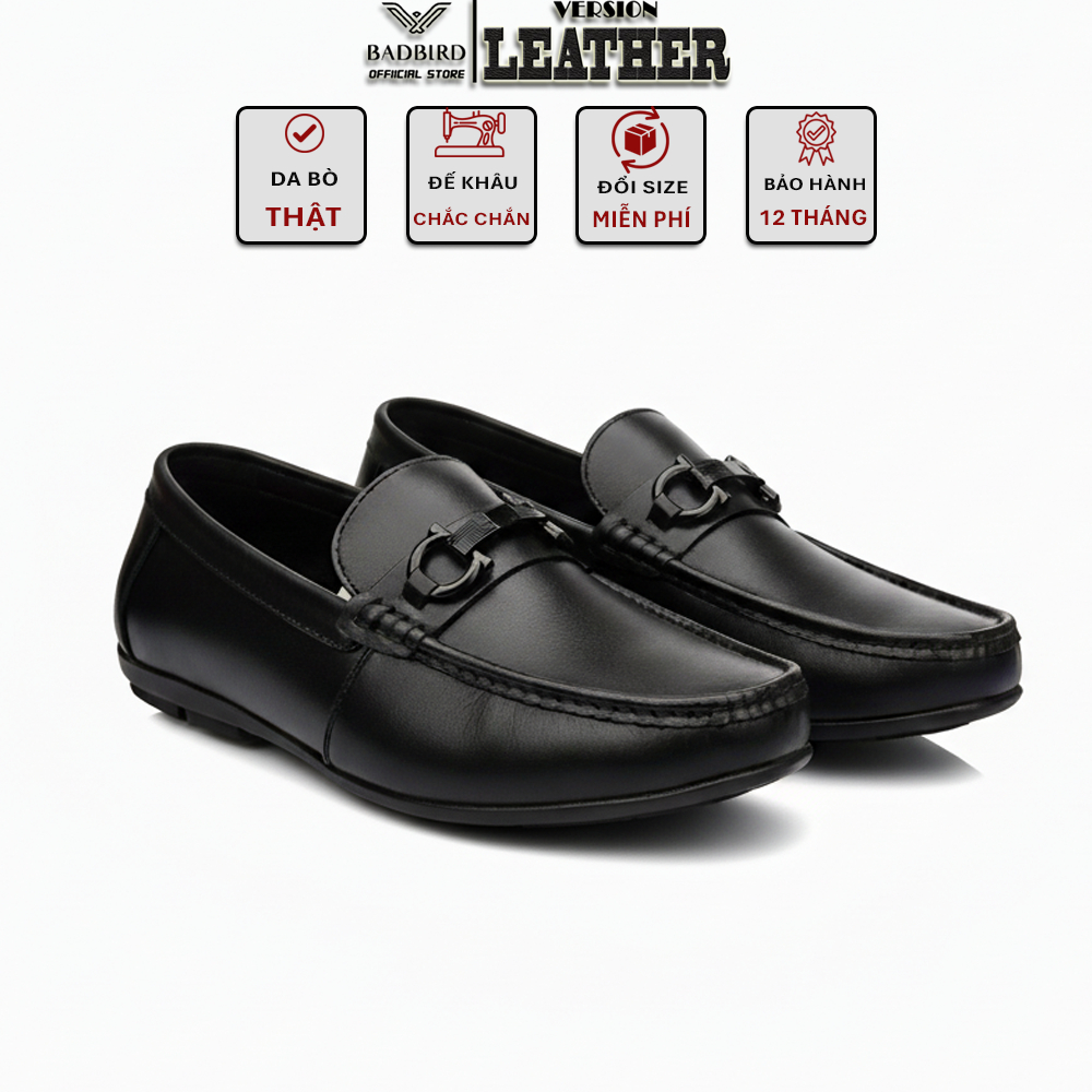 [NEW 2025] Giày Lười Giày Moccasin nam da bò cao cấp BADBIRD - Tự hào thương hiệu Việt Nam