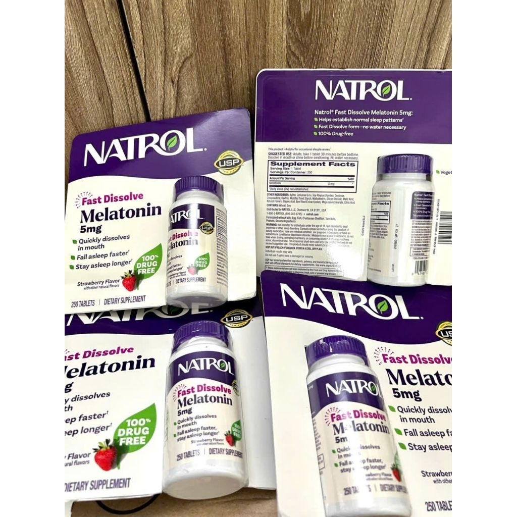 💁‍♀️ KẸO NGẬM NATROL BIOTIN SLEEP 5mg🙋‍♀️cho giấc ngủ ngon
