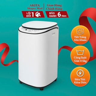  Máy giặt mini PVL-AKITA Japan 🌸 Tự động giặt-vắt-sấy khử khuẩn siêu tiết kiệm điện nước BH 6 năm 