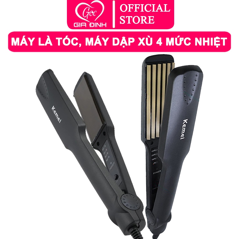 Máy là tóc, máy duỗi tóc, dập xù, bấm mè, bấm xù 4 mức nhiệt (chọn phân loại)