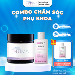 Combo Viêm Phụ Khoa Lactobact Intima + Dung Dịch Vệ Sinh Emergyn Giúp Giảm Viêm Ngứa & Nấm Candida