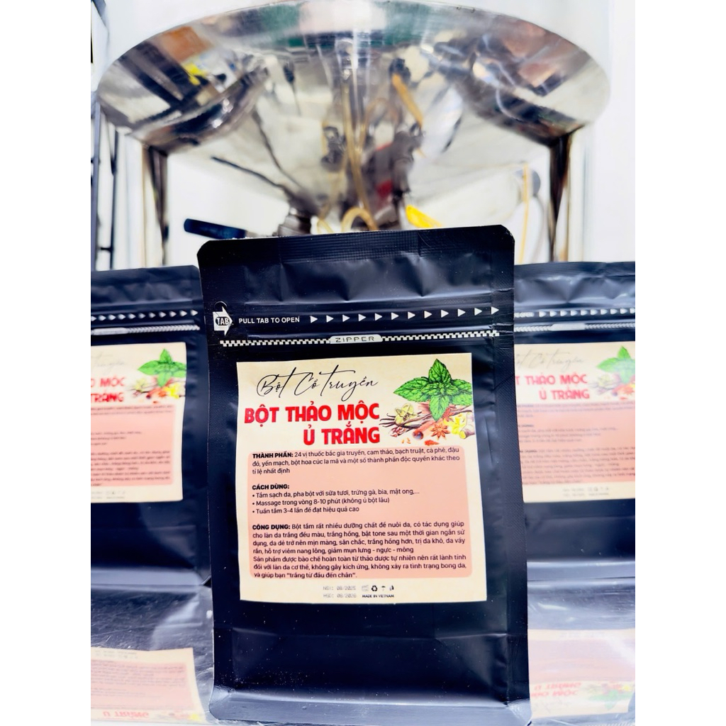 Bột thảo mộc ủ trắng Túi 250gr
