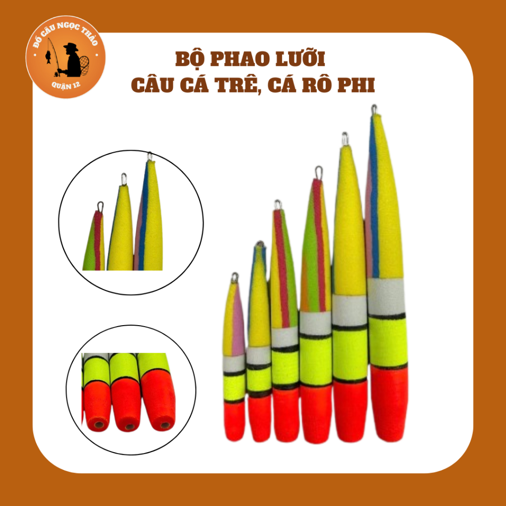 [COMBO 2] Bộ Phao Lưỡi Câu Cá Trê, Cá Rô Phi - Dây Dài 5m