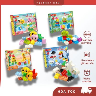 Đồ Chơi DUKA: Ghép Hình 4 Mùa - Mùa Xuân/Hè/Thu/Đông