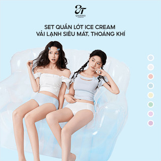  Set quần lót tàng hình SANTONY ice cream mát lạnh kháng khuẩn 100a đúc su không đường viền 