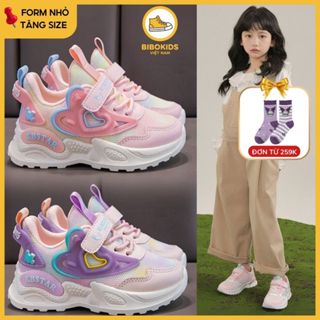 Giày Thể Thao Da Đế Mềm Thời Trang Cho Bé Gái Đi Học Đi Chơi - GG43