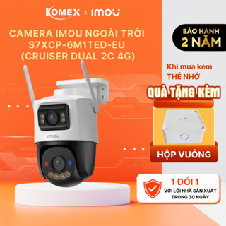 Camera IMOU 4G 2 ống kính quay quét ngoài trời IPC-S7XCP-6M1TED-EU hỗ trợ kết nối cổng LAN và Sim 4G