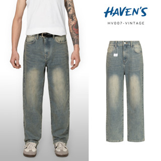  Quần JEANS WASH ống đứng co giãn đa chiều thiết kế HAVEN'S bản thường - havenstyle 
