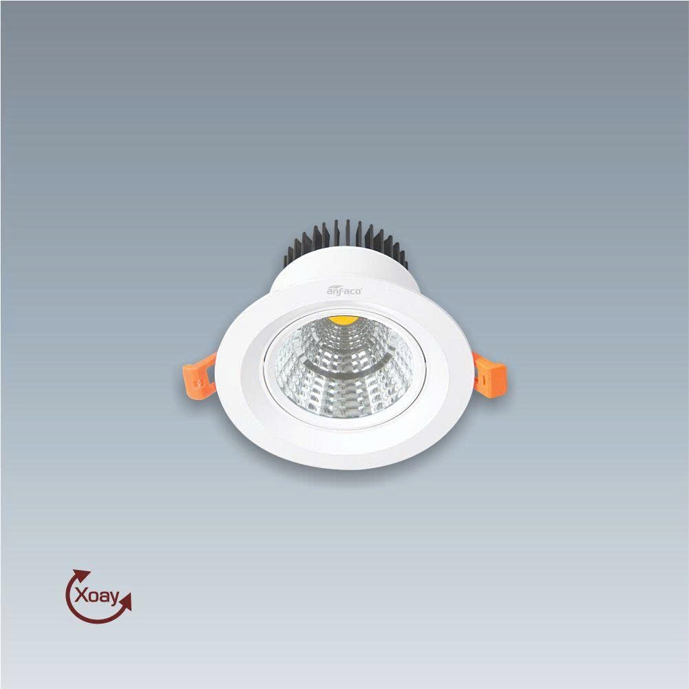 Đèn âm trần downlight Anfaco AFC 727 7W đổi màu - Hàng chính hãng, BH 3 năm