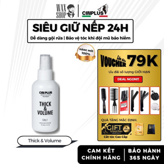 Xịt tạo phồng tóc Sicily Cin Plus Thick & Volume 150ml hỗ trợ giữ nếp tạo kiểu tóc - Cinplus