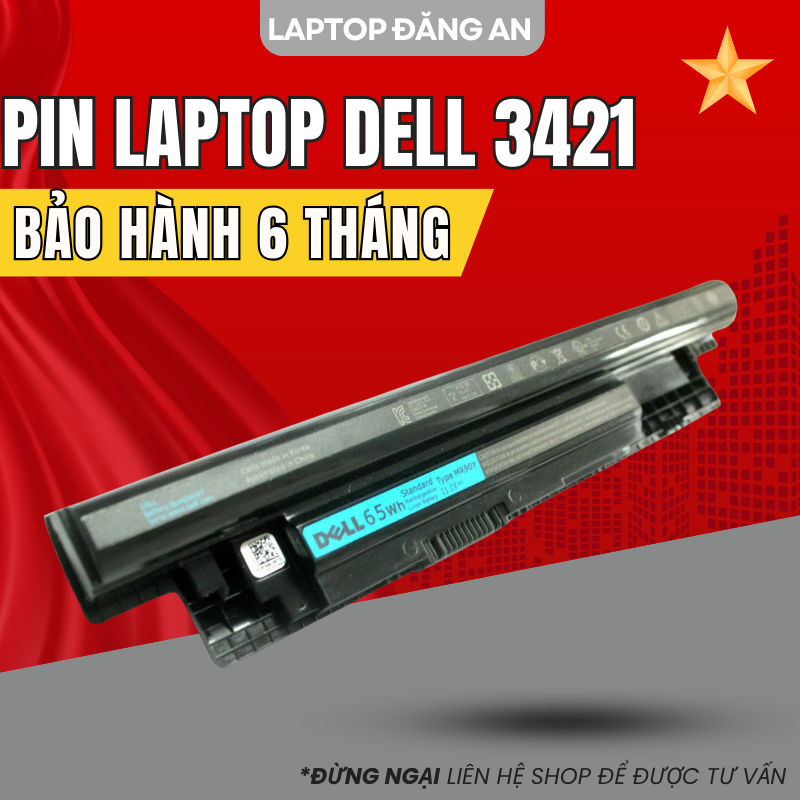 Pin Laptop DELL Inspiron Vostro Latitude- Pin Dell 3421 3521 3878 3542 3442 3440 - Pin máy tính Dell