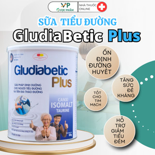 Sữa Bột Gludiabetic Plus - Giảm Đường, Đái Đưỡng, Hỗ Trợ Cân Bằng Đường Huyết, Sữa Bột Người Lớn