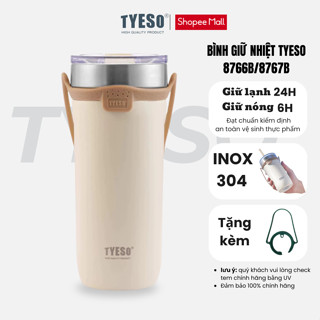 Cốc giữ nhiệt TYESO Cốc cách nhiệt chân không Giữ lạnh và nóng với tay cầm 8766B 8767B 