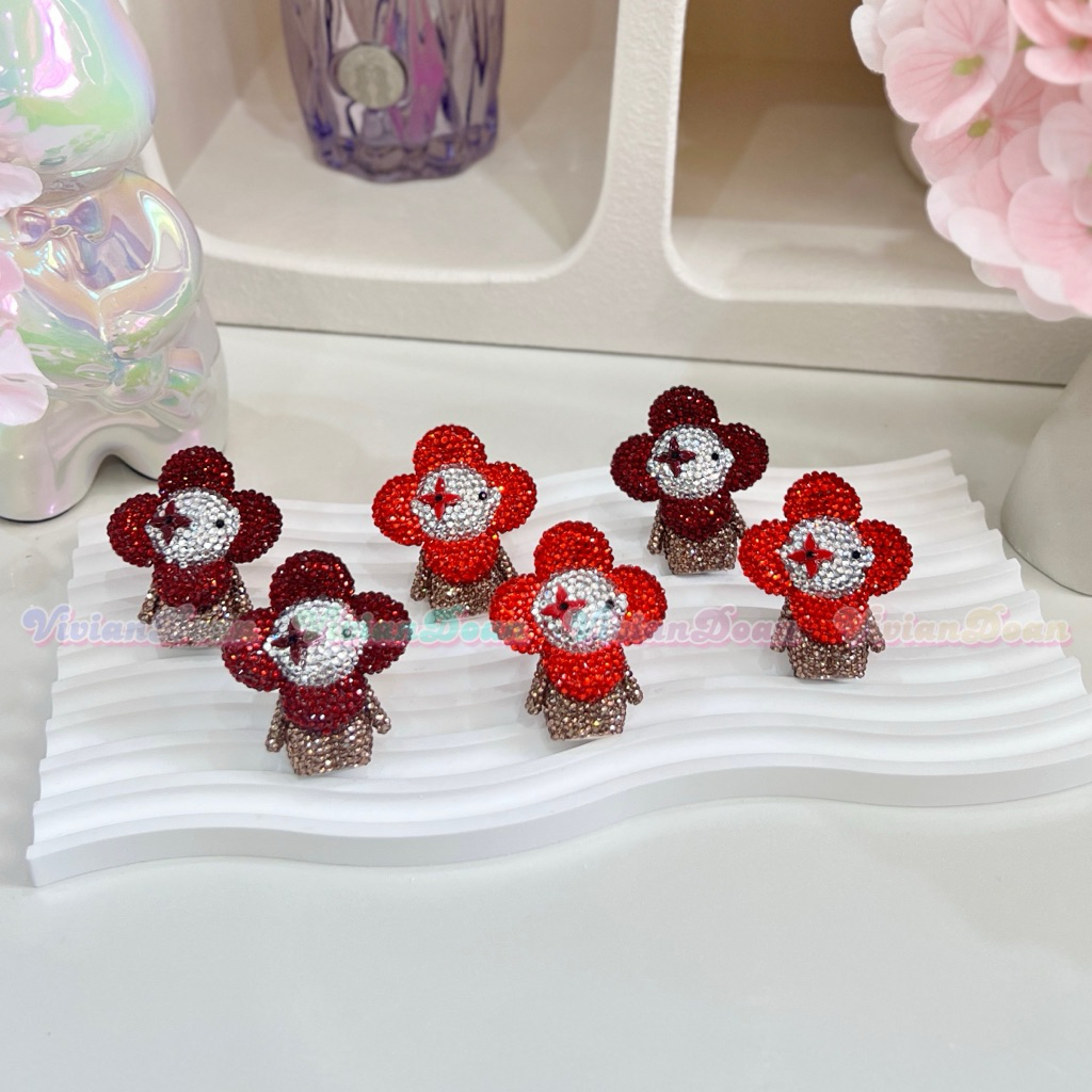 [HANDMADE] TOPPER LV VIVIENNE ĐÍNH ĐÁ TRANG TRÍ LY - KHÔNG KÈM LY