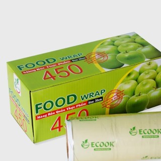 AMZO_MÀNG BỌC THỰC PHẨM BẢO QUẢN THỨC ĂN TRÁI CÂY PVC - SIZE 30CM KÈM DAO CẮT TIỆN LỢI MANGO 400