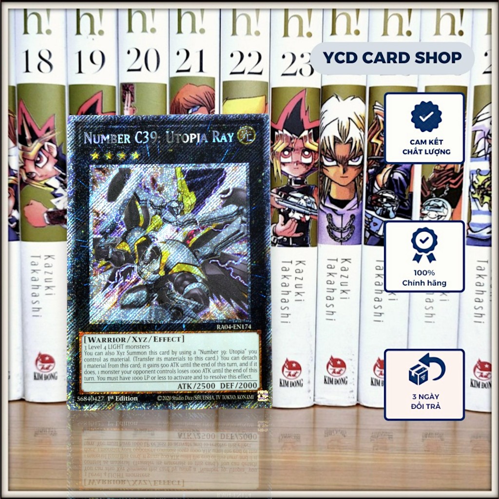 [YCDcardgame] Thẻ bài yugioh chính hãng Number C39: Utopia Ray – Platinum Secret Rare [XYZ]