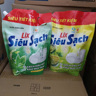  Nước rửa chén LIX siêu sạch túi 3.2kg  Chính hãng  