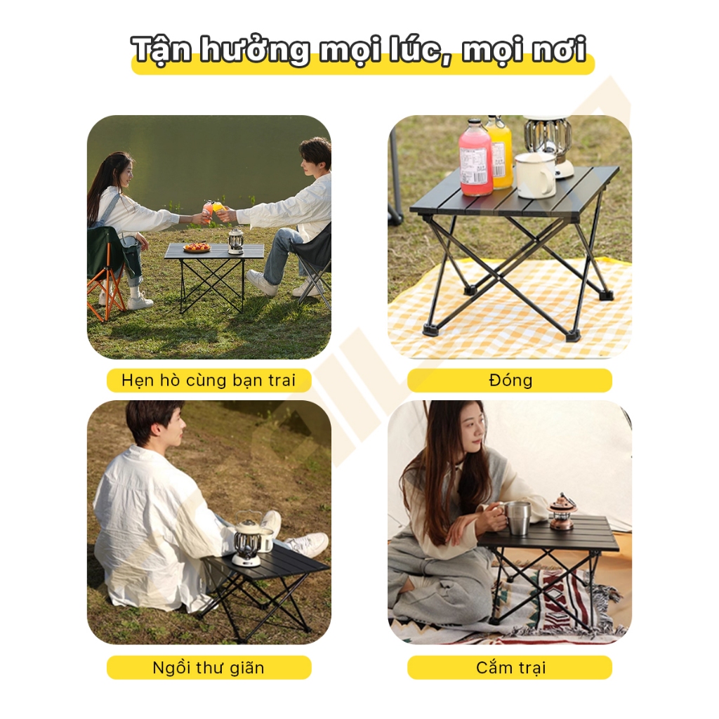 Trailtop Bàn Gấp Gọn Camping Dã Ngoại Cắm Trại Ngoài Trời  Bàn Xếp Gấp Gọn Bàn Cà Phê Chịu Lực 160kg | BigBuy360 - bigbuy360.vn