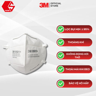  Khẩu trang bảo vệ hô hấp 3M 9501+   2 cái   gói   