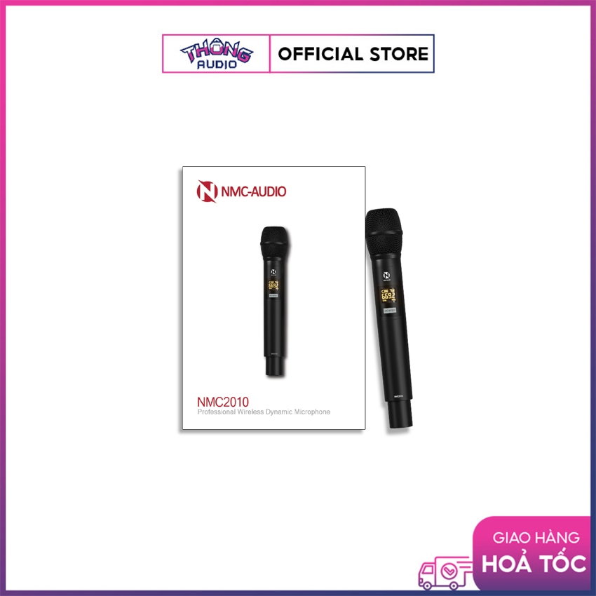 [Chính hãng, BH 6 tháng]  Micro dynamic không dây NMC-AUDIO NMC2010, phạm vi kết nối lên tới 30m