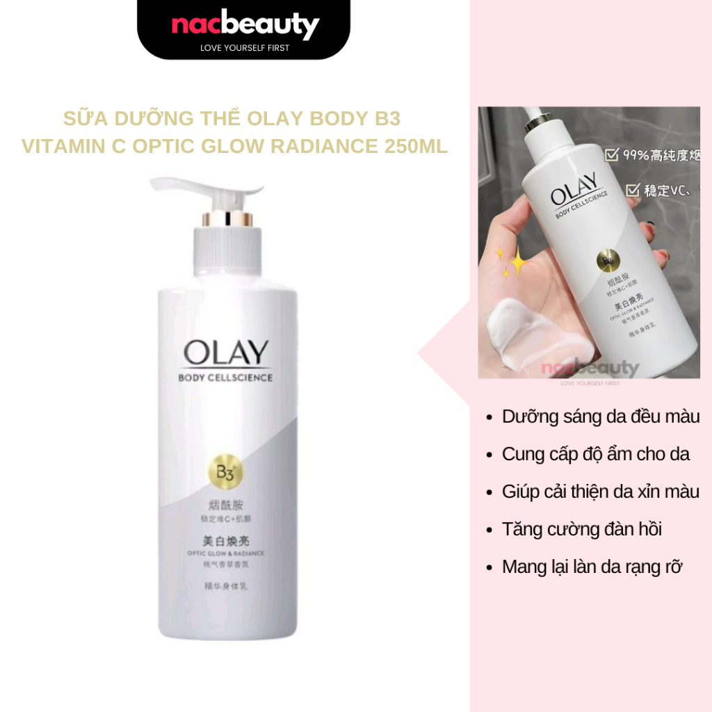 Dưỡng thể toàn thân Olay  dưỡng trắng da cơ thể - NAC beauty