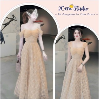 váy nữ dự tiệc ren dáng dài nhẹ nhàng-hàng cao cấp-đầm dự tiệc sang trọng mặc đi đám cưới