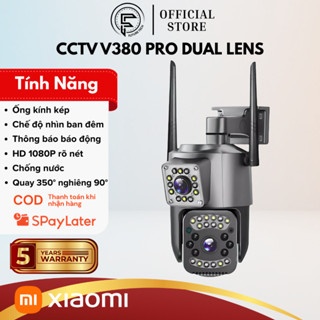  Xiaomi CCTV V380 Pro 4MP Ultra HD Camera Không Dây Ngoài Trời Ống Kính Kép Bảo Mật Tầm Nhìn Ban Đêm WIFI IP 