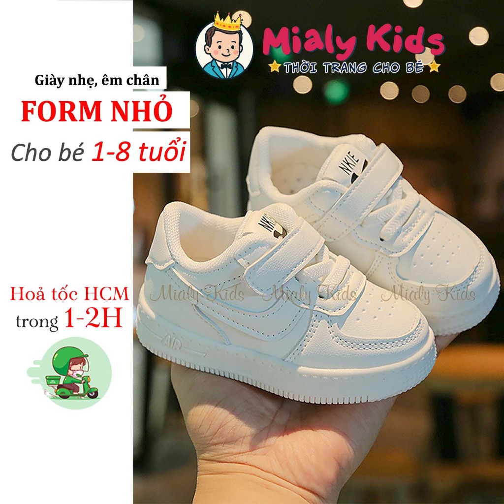 Giày Thể Thao Trẻ Em Mialy Kids Form Nhỏ Cho Bé 6 tháng-8 Tuổi, Đế Chống Trơn, Êm Mềm, Giao Nhanh
