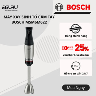  Máy xay sinh tố cầm tay Bosch MSM6M622 Series 6 ErgoMaster 1000W  bạc | Hàng Chính Hãng BH 24Tháng 