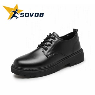 SOVOB Giày nam 2025 mẫu mới giày da công sở phong cách cổ điển Anh thời trang giày trang trọng