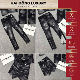 Quần Jean DSQ Xám Khói Bản Túi Nhỏ Khoá Chân Siêu Nét,Chuẩn Hàng Loại 1 Đủ Tem Mác Fom Nét Căng