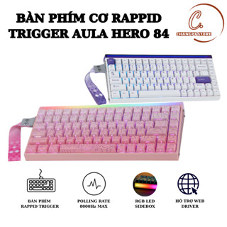  AULA HERO 84 HE -  GAMING KEYBOARD - SWITCH 0.01MM - RAPID TRIGGER - 8K POLLING RATE 128K 