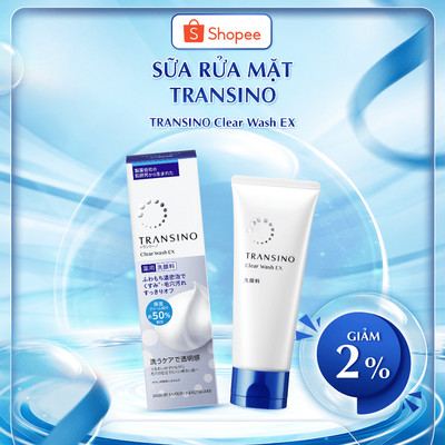 Sữa rửa mặt TRANSINO  - TRANSINO clear wash 100G