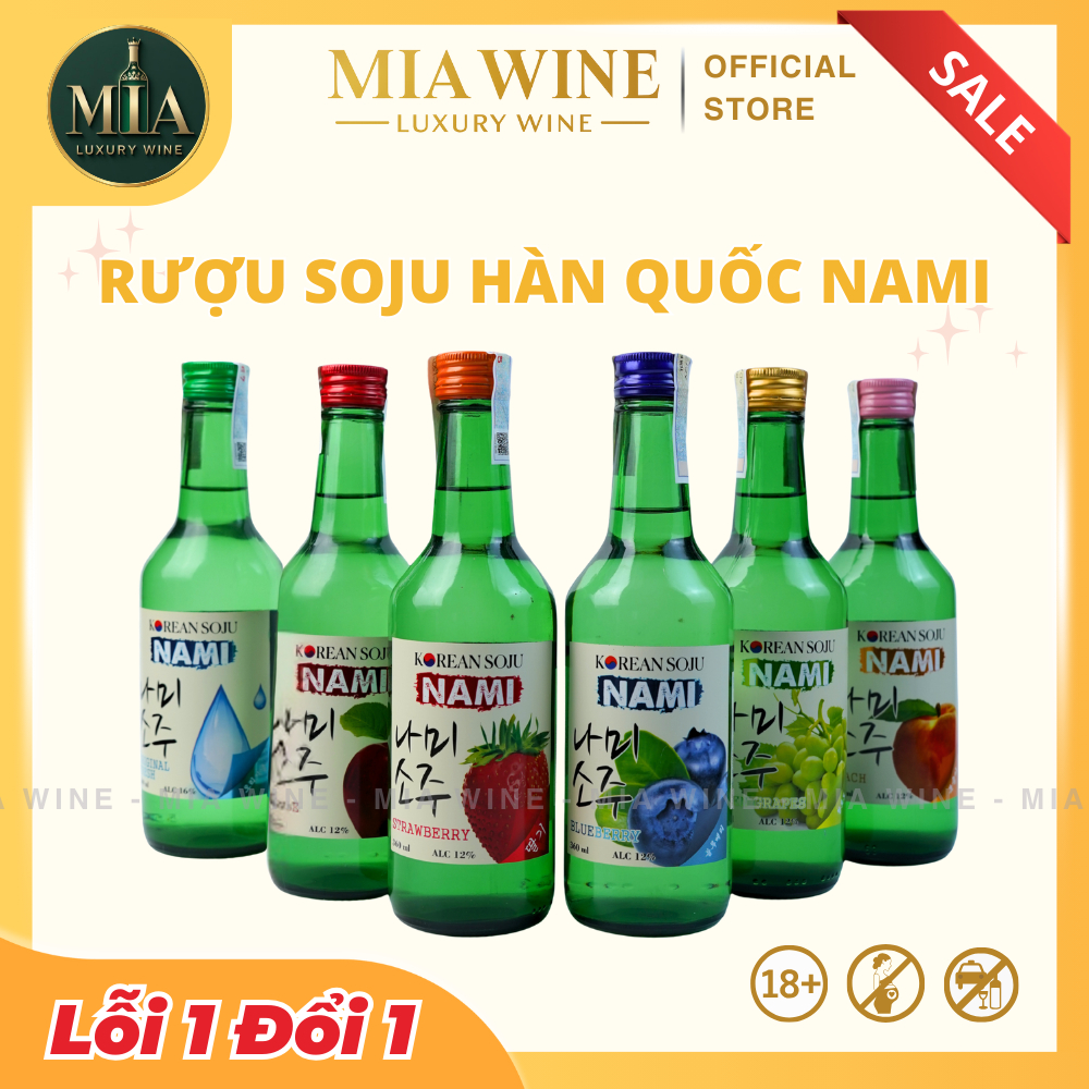 [SIÊU SALE] - Rượu Soju Hàn Quốc Nami 360ml